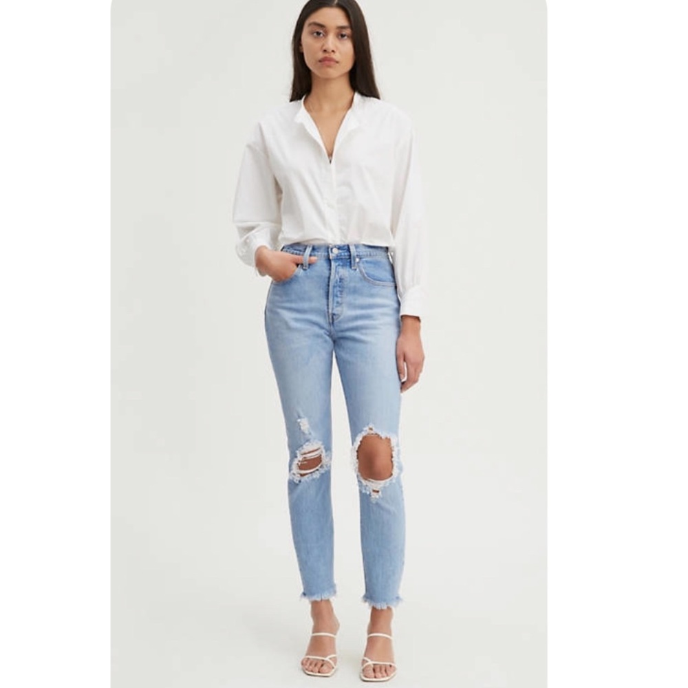 Levi’s 501 Stretch Skinny Jeans Tango Swing 30x30